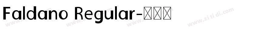 Faldano Regular字体转换
